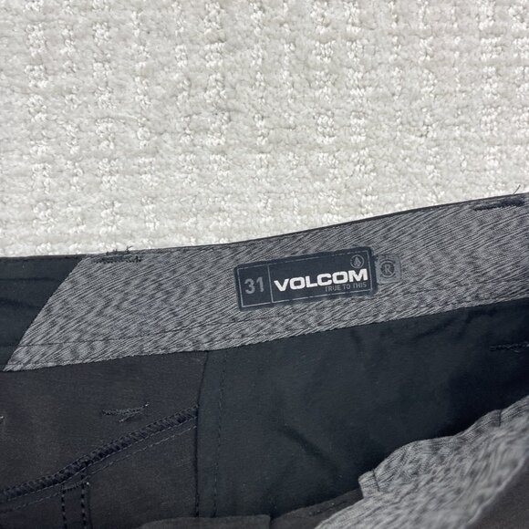 Y2K Volcom Board Shorts 31 Mens Kerosene Hybrid Black Surf Swim Skater Beach - Picture 7 of 13